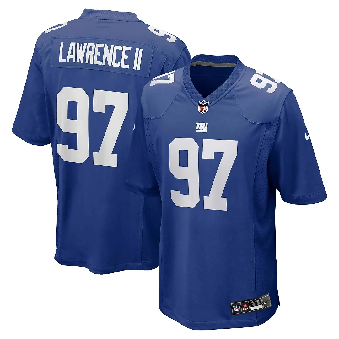 Zennovawear Dexter Lawrence II New York Giants Team Game Player Jersey - Royal