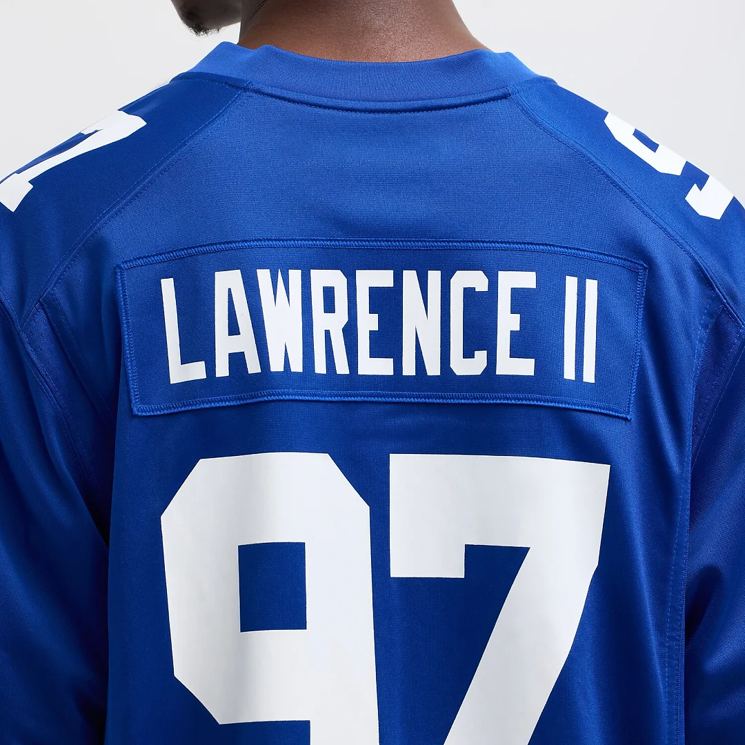 Zennovawear Dexter Lawrence II New York Giants Team Game Player Jersey - Royal