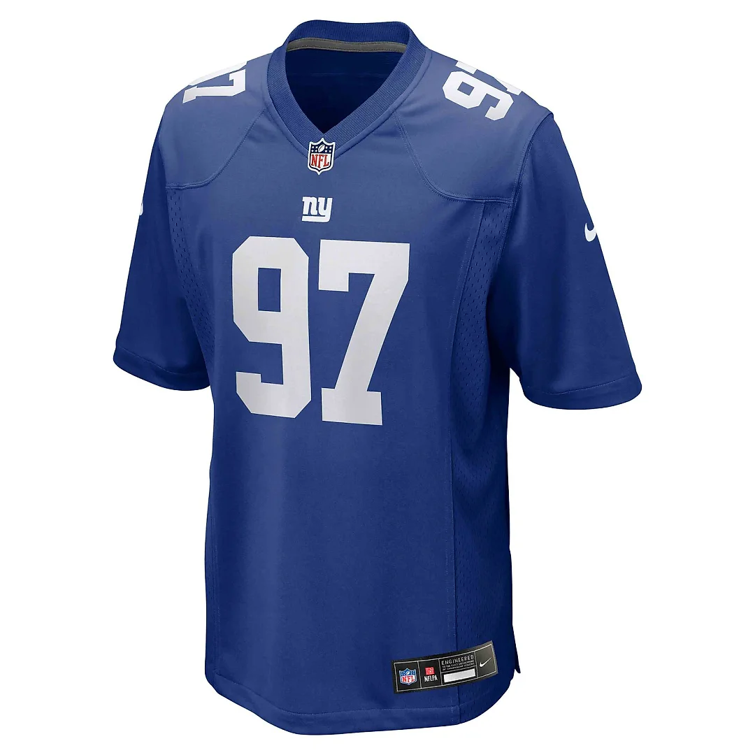 Zennovawear Dexter Lawrence II New York Giants Team Game Player Jersey - Royal