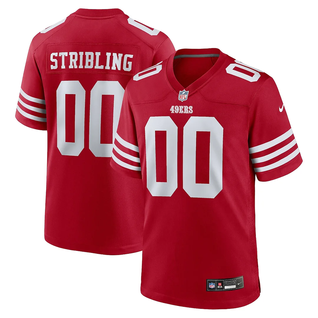 Zennovawear De'Zhaun Stribling San Francisco 49ers Game Jersey - Scarlet