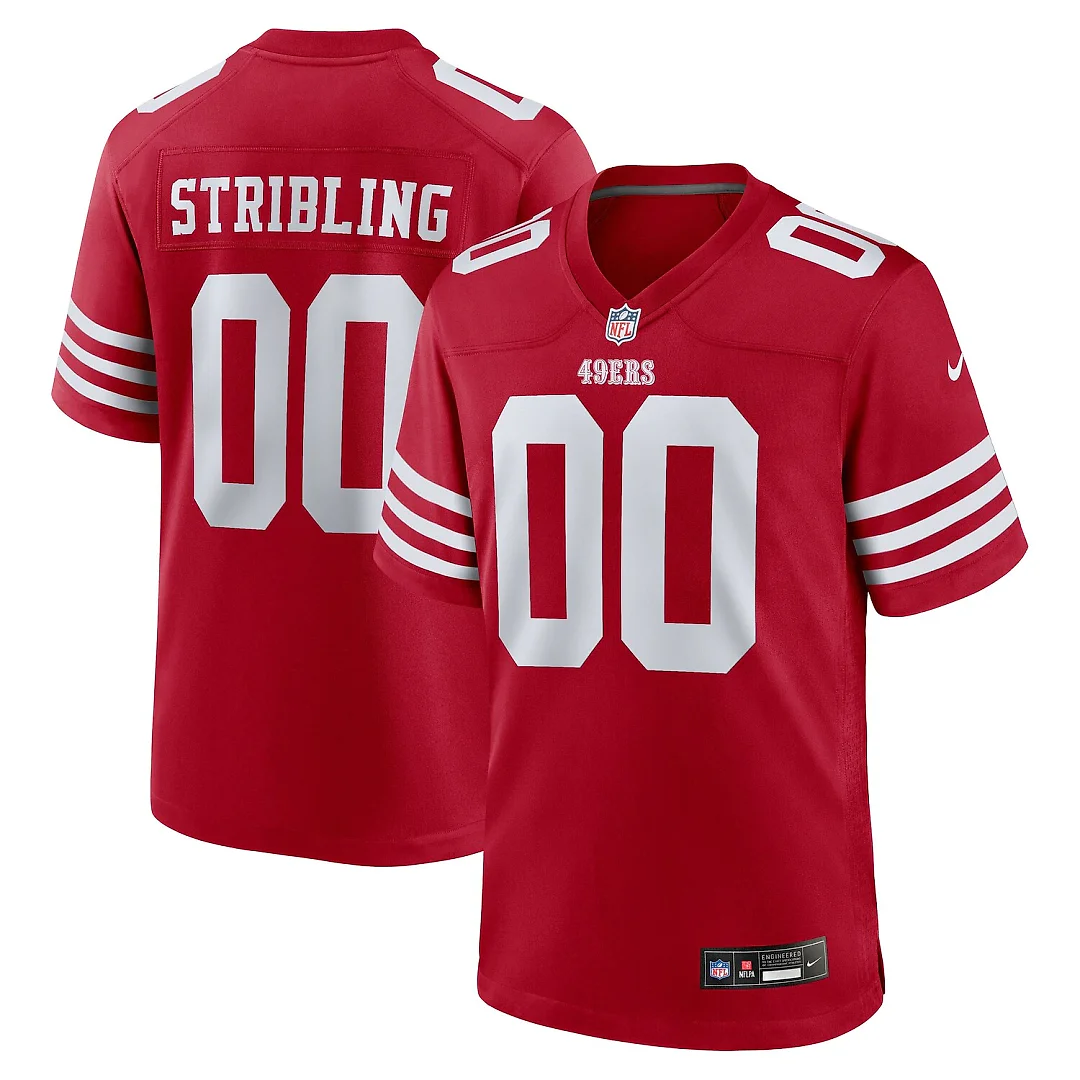 Zennovawear De'Zhaun Stribling San Francisco 49ers Game Jersey - Scarlet