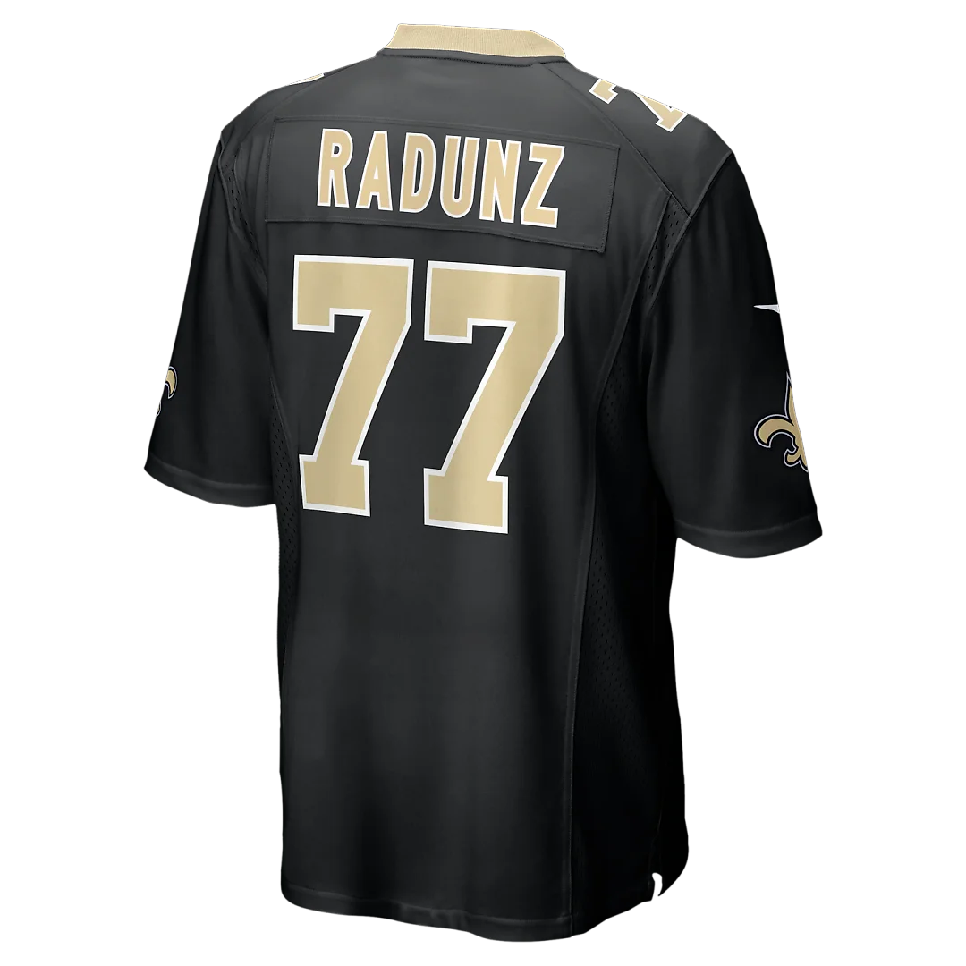 Zennovawear Dillon Radunz New Orleans Saints Team Game Jersey - Black
