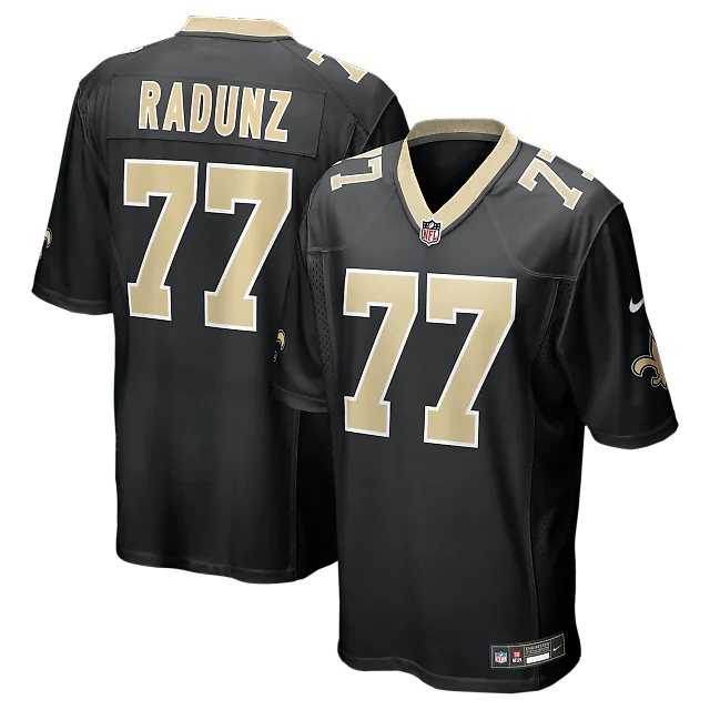 Zennovawear Dillon Radunz New Orleans Saints Team Game Jersey - Black