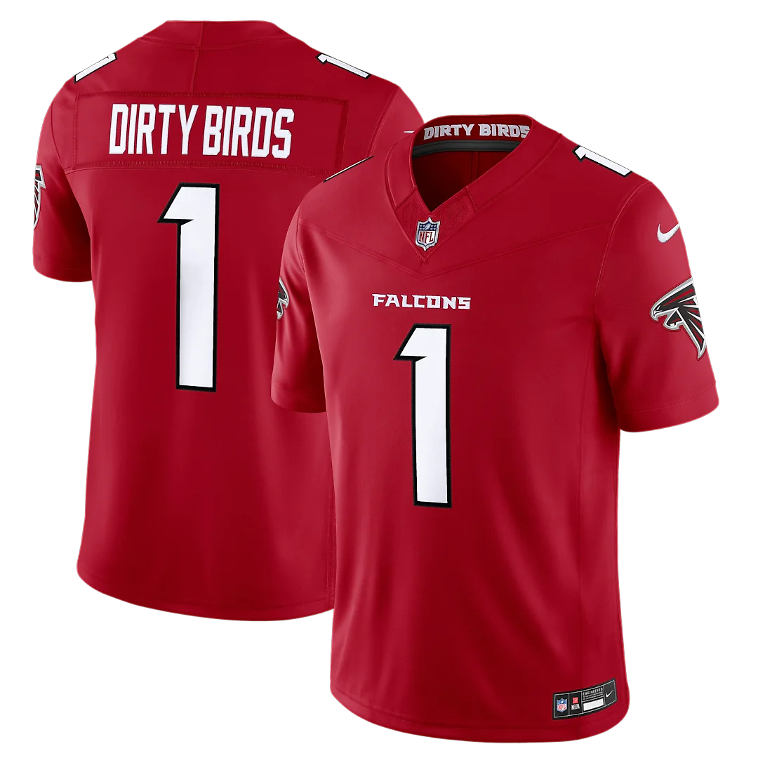 Zennovawear Dirty Birds Atlanta Falcons Team Vapor FUSE. Stitched Limited Jersey - Red