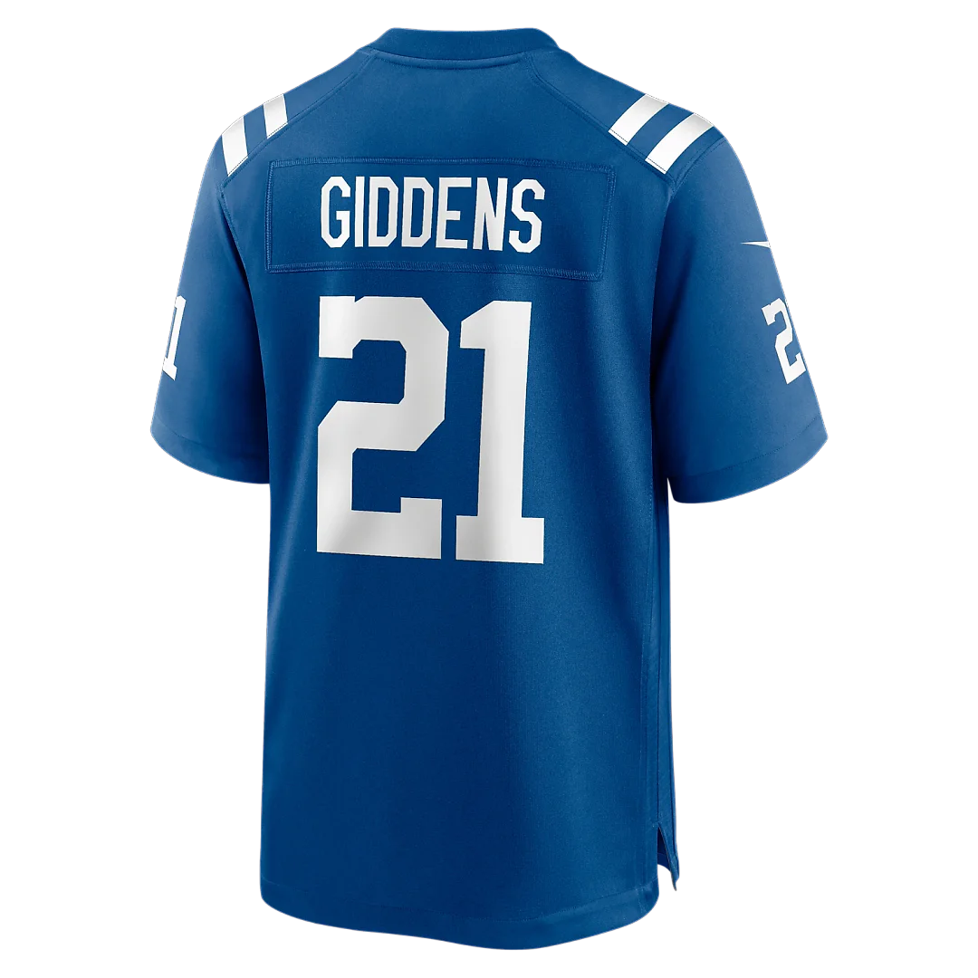 Zennovawear DJ Giddens Indianapolis Colts Team Game Jersey - Royal