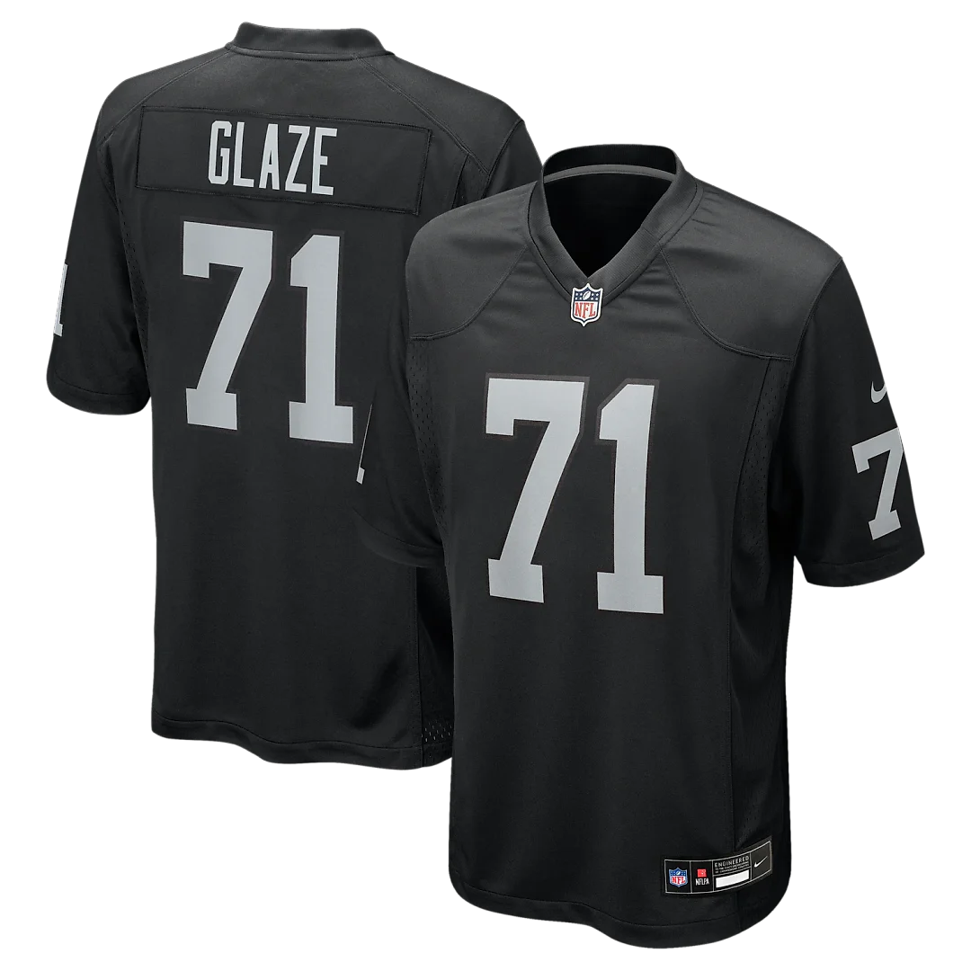 Zennovawear DJ Glaze Las Vegas Raiders Team Game Jersey - Black