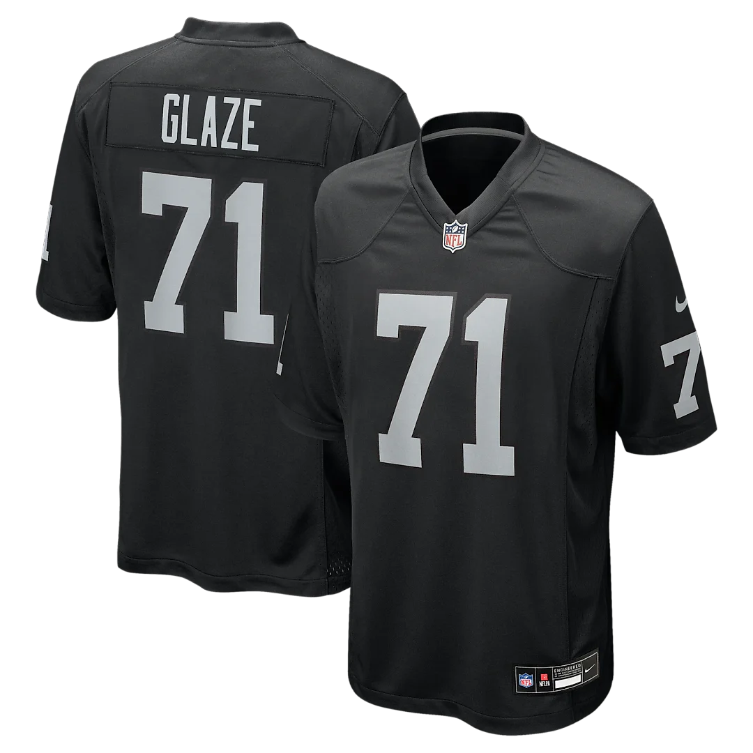Zennovawear DJ Glaze Las Vegas Raiders Team Game Jersey - Black