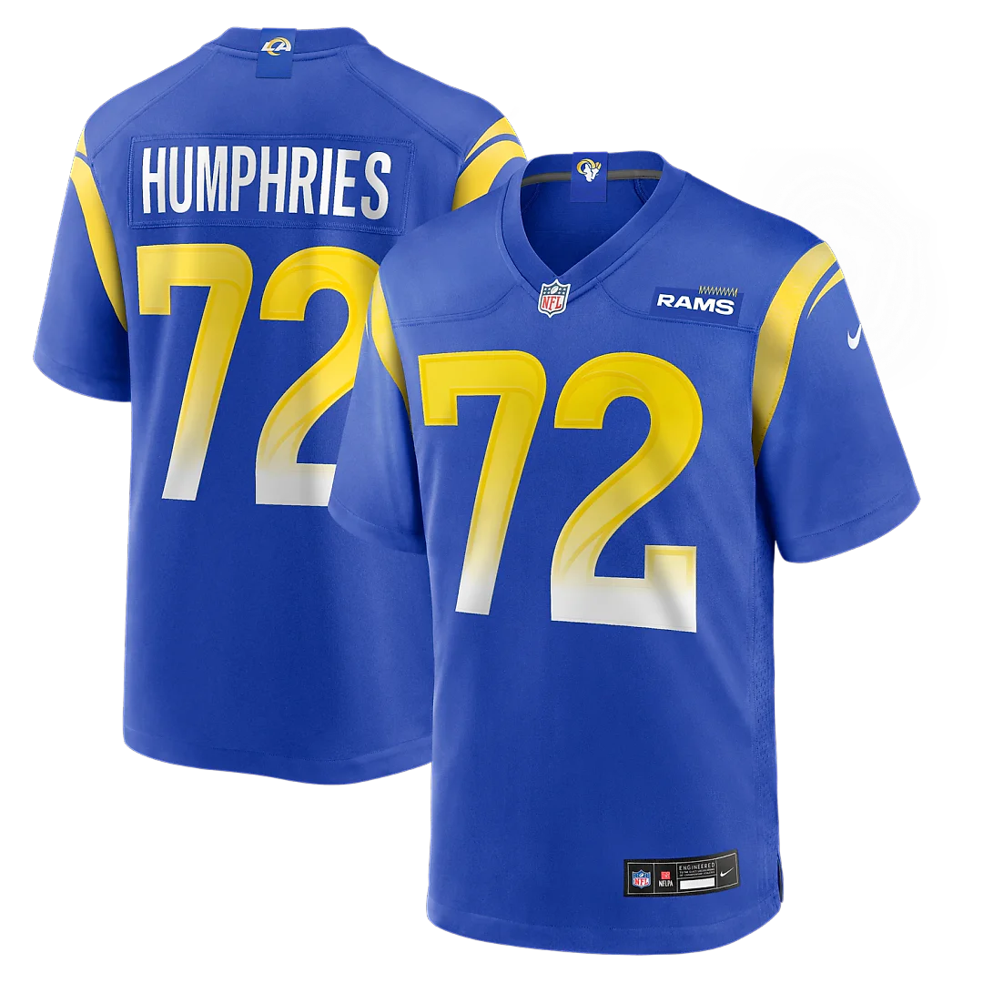 Zennovawear D.J. Humphries Los Angeles Rams Team Game Jersey - Royal