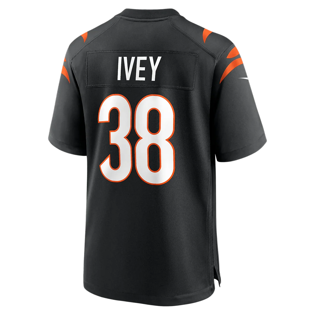 Zennovawear DJ Ivey Cincinnati Bengals Team Game Jersey - Black