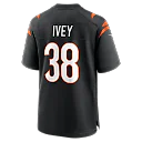 Zennovawear DJ Ivey Cincinnati Bengals Team Game Jersey - Black