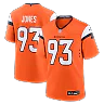 Zennovawear D.J. Jones Denver Broncos Team Game Jersey - Orange
