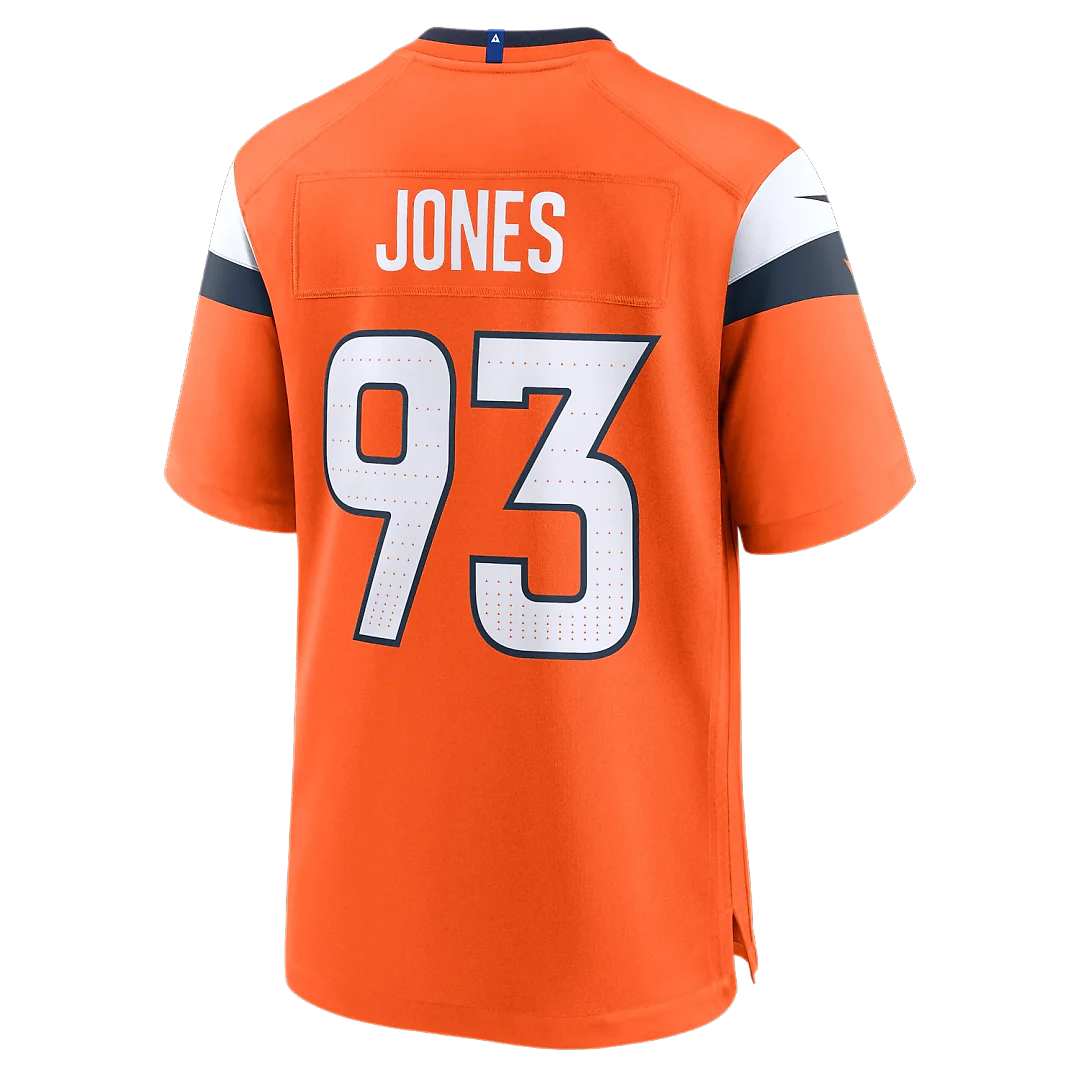Zennovawear D.J. Jones Denver Broncos Team Game Jersey - Orange