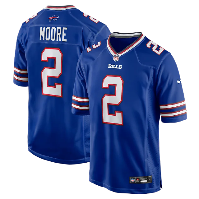 Zennovawear D.J. Moore Buffalo Bills Game Jersey - Royal