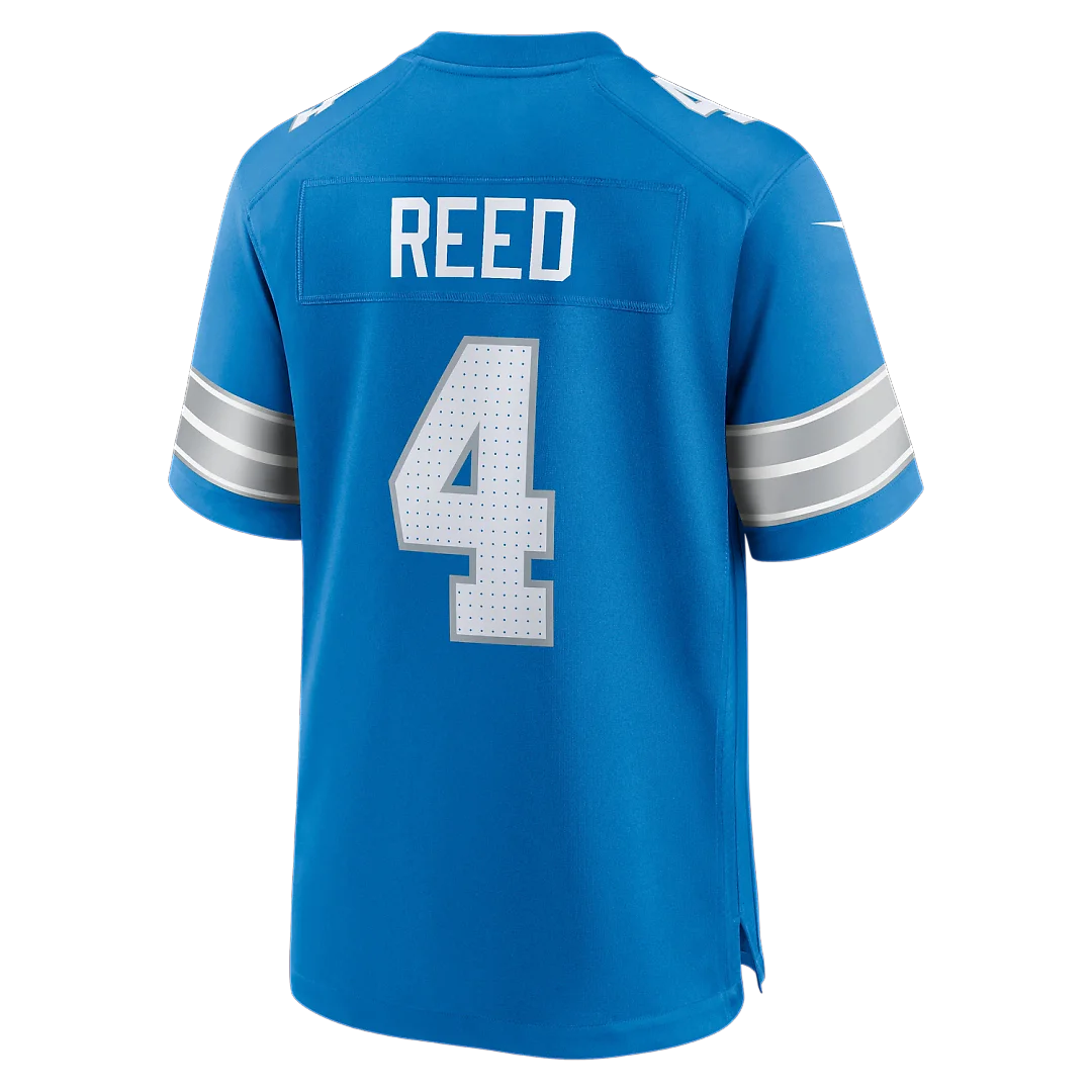 Zennovawear D.J. Reed Detroit Lions Team Game Jersey - Blue