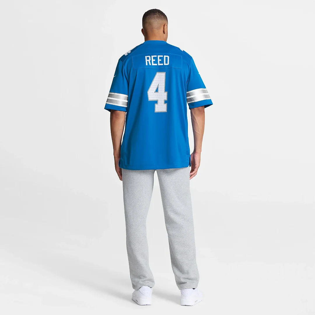 Zennovawear D.J. Reed Detroit Lions Team Game Jersey - Blue