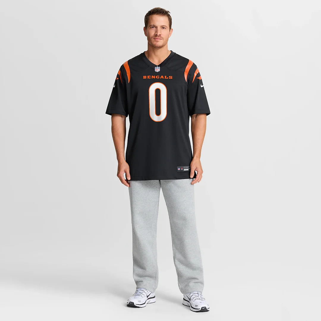 Zennovawear DJ Turner II Cincinnati Bengals Team Game Jersey - Black