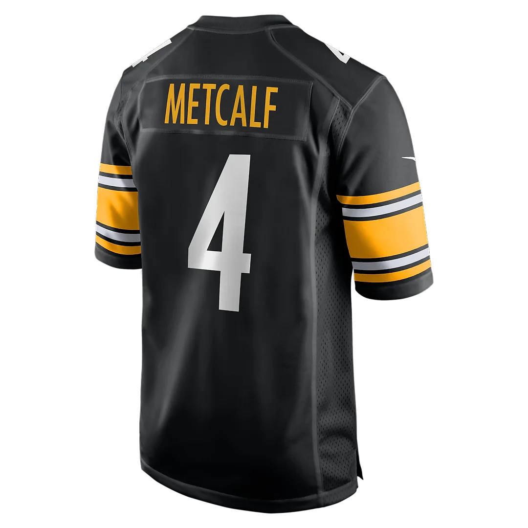 Zennovawear DK Metcalf Pittsburgh Steelers Game Player Jersey - Black