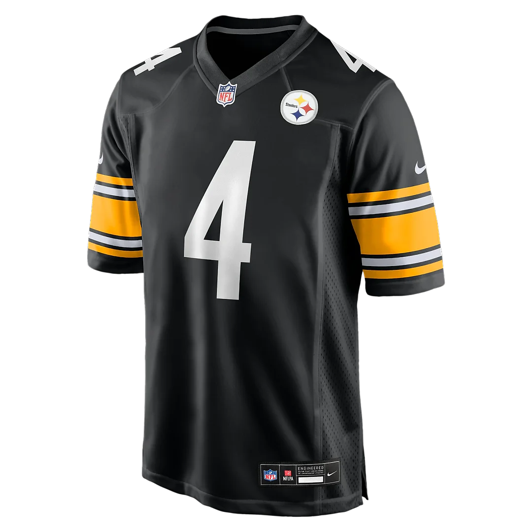 Zennovawear DK Metcalf Pittsburgh Steelers Game Player Jersey - Black
