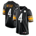 Zennovawear DK Metcalf Pittsburgh Steelers Game Player Jersey - Black