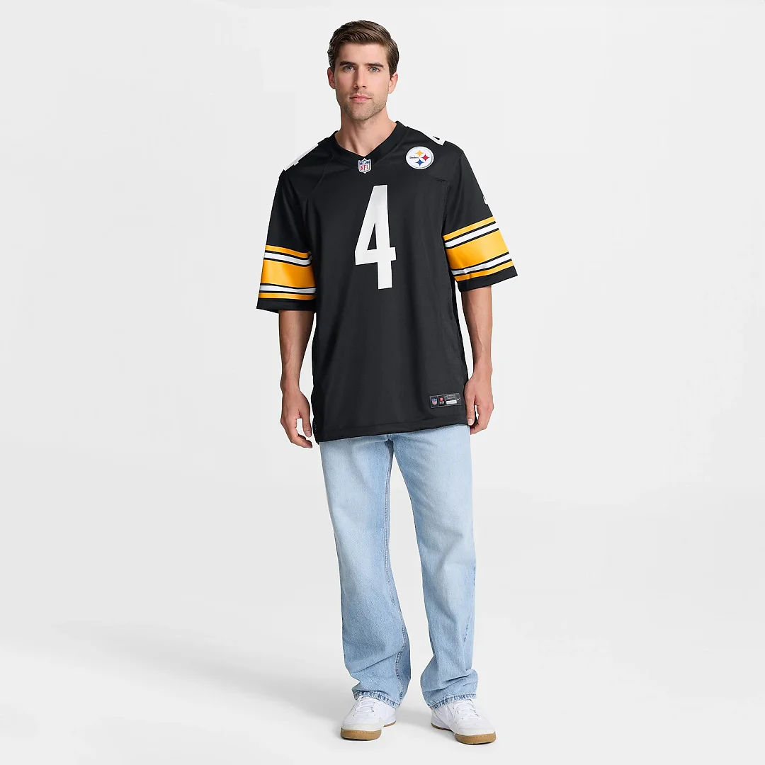 Zennovawear DK Metcalf Pittsburgh Steelers Game Player Jersey - Black