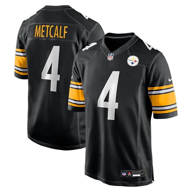 Zennovawear DK Metcalf Pittsburgh Steelers Game Player Jersey - Black