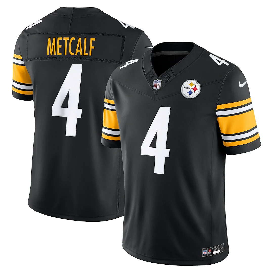 Zennovawear DK Metcalf Pittsburgh Steelers Team Vapor FUSE. Stitched Limited Jersey - Black