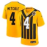 Zennovawear DK Metcalf Pittsburgh Steelers Alternate 1933 Throwback Game Jersey - Gold