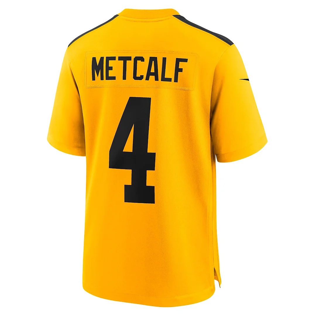 Zennovawear DK Metcalf Pittsburgh Steelers Alternate 1933 Throwback Game Jersey - Gold