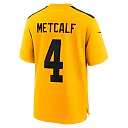 Zennovawear DK Metcalf Pittsburgh Steelers Alternate 1933 Throwback Game Jersey - Gold
