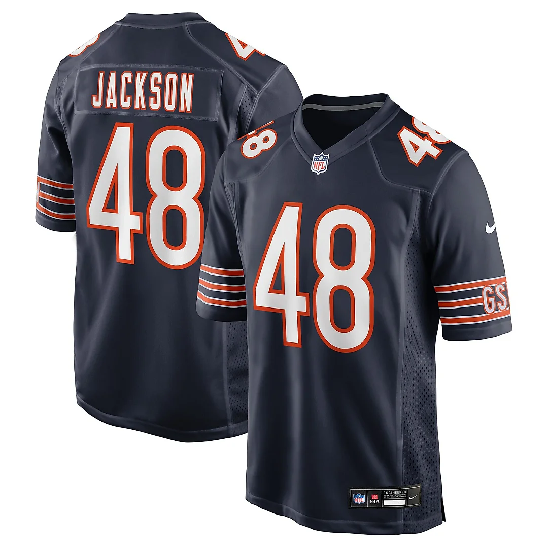 Zennovawear D'Marco Jackson Chicago Bears Team Game Jersey - Navy
