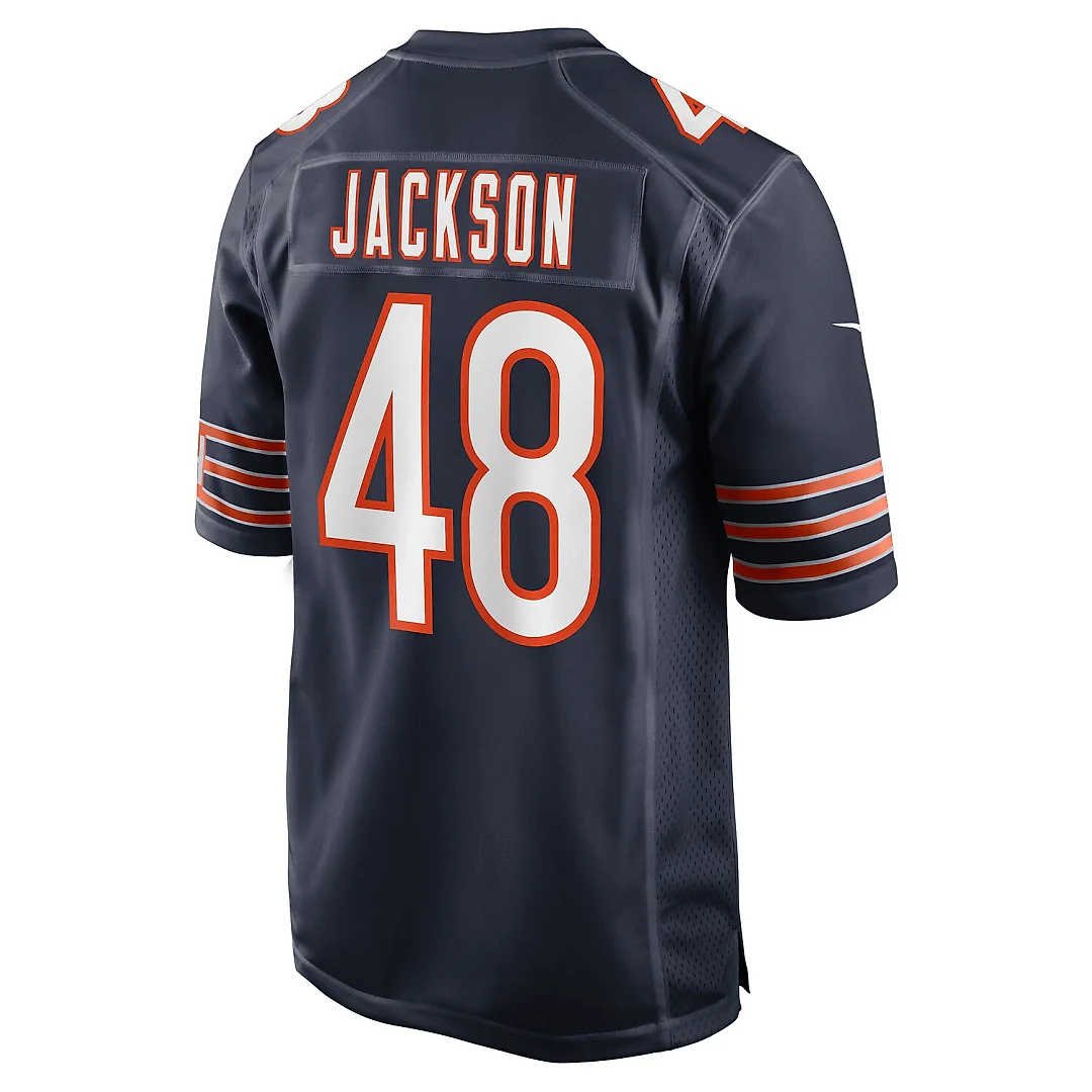 Zennovawear D'Marco Jackson Chicago Bears Team Game Jersey - Navy