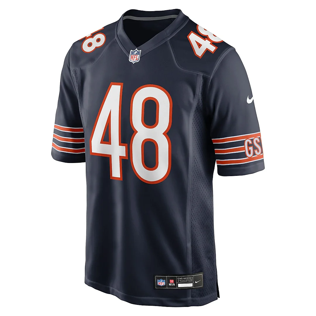 Zennovawear D'Marco Jackson Chicago Bears Team Game Jersey - Navy