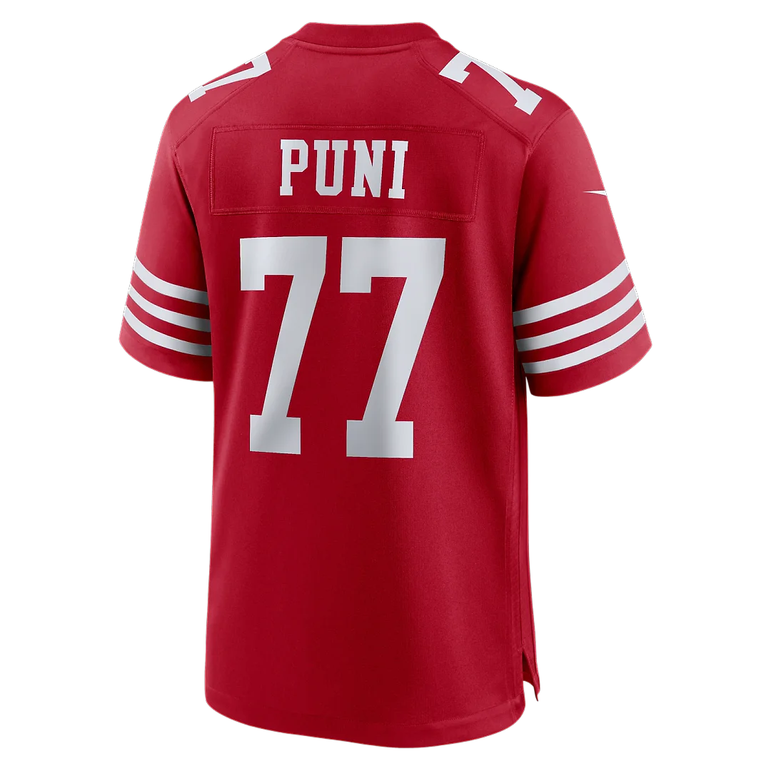 Zennovawear Dominick Puni San Francisco 49ers Team Game Jersey - Scarlet