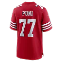 Zennovawear Dominick Puni San Francisco 49ers Team Game Jersey - Scarlet