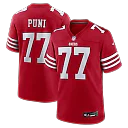 Zennovawear Dominick Puni San Francisco 49ers Team Game Jersey - Scarlet