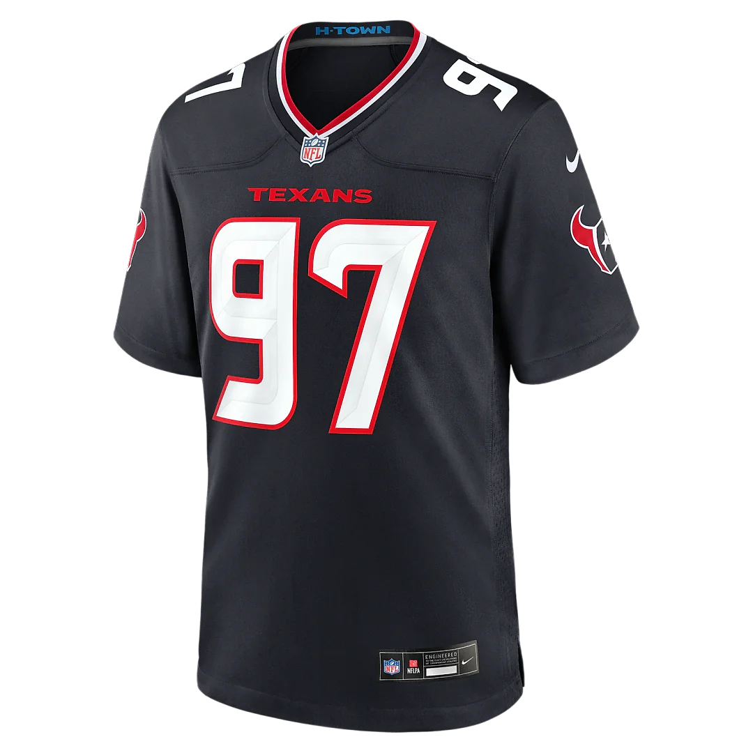 Zennovawear Dominique Robinson Houston Texans Team Game Jersey - Navy