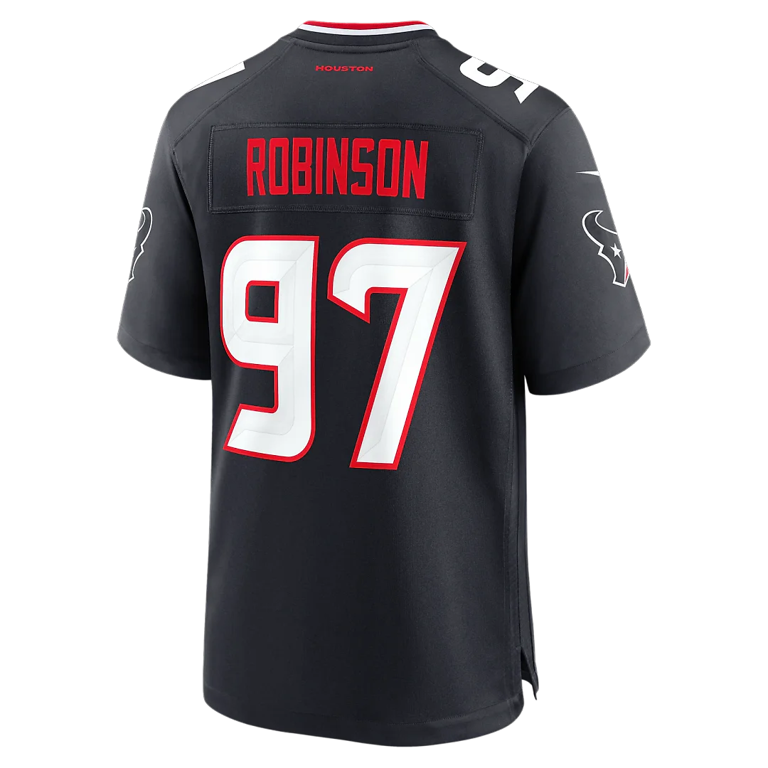 Zennovawear Dominique Robinson Houston Texans Team Game Jersey - Navy