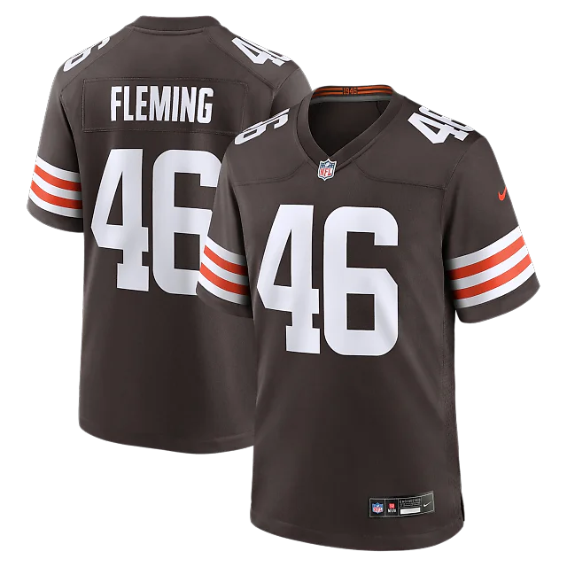 Zennovawear Don Fleming Cleveland Browns Retired Player Jersey - Brown