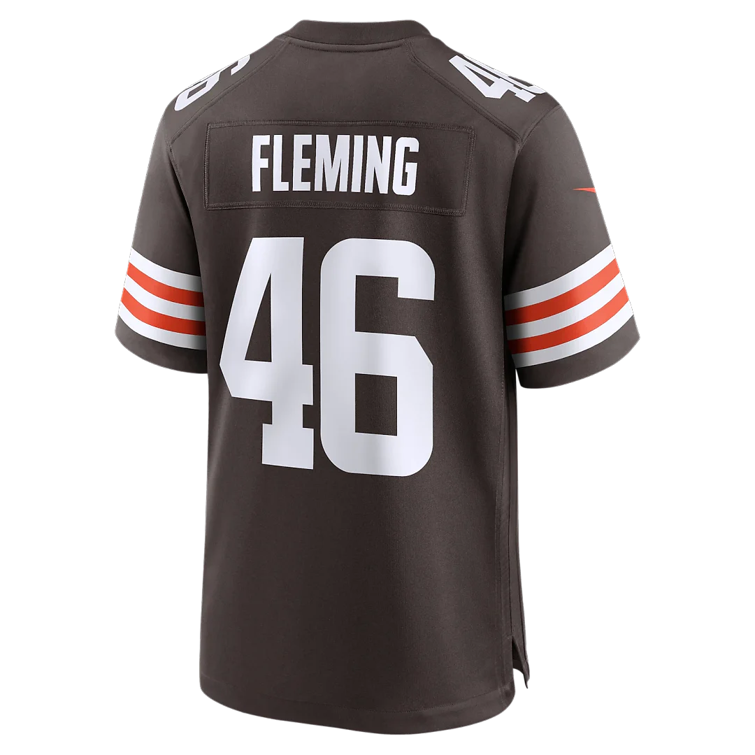 Zennovawear Don Fleming Cleveland Browns Retired Player Jersey - Brown