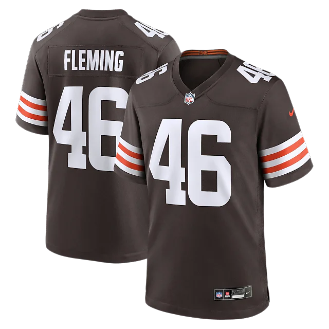 Zennovawear Don Fleming Cleveland Browns Retired Player Jersey - Brown
