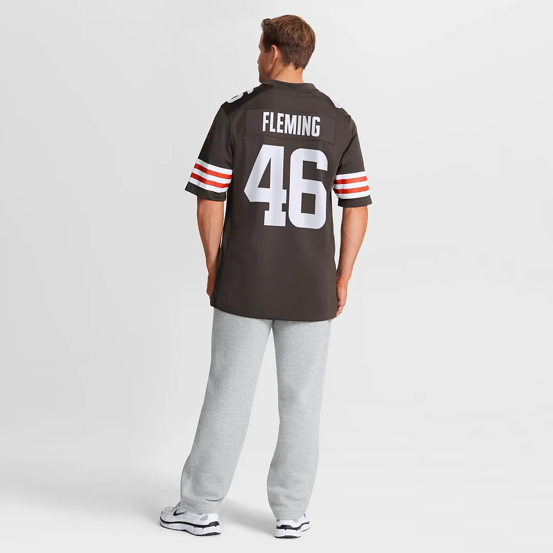 Zennovawear Don Fleming Cleveland Browns Retired Player Jersey - Brown