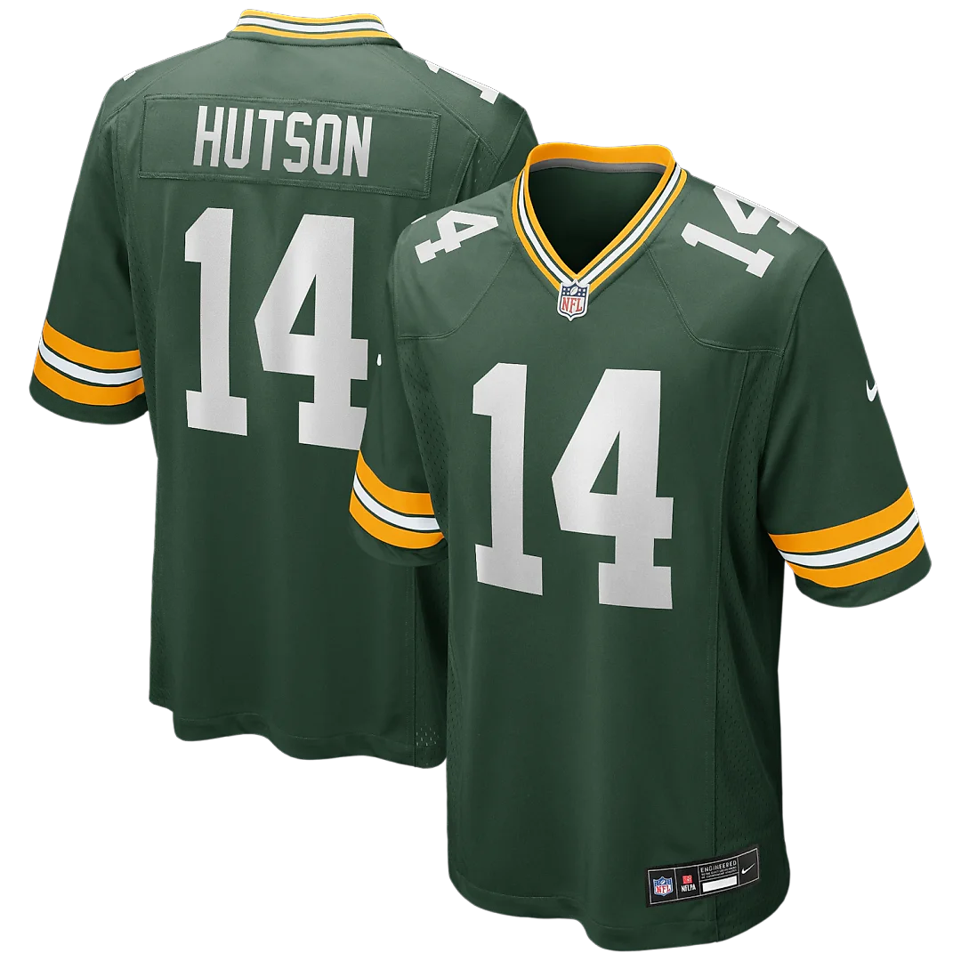 Zennovawear Don Hutson Green Bay Packers Game Retired Player Jersey - Green
