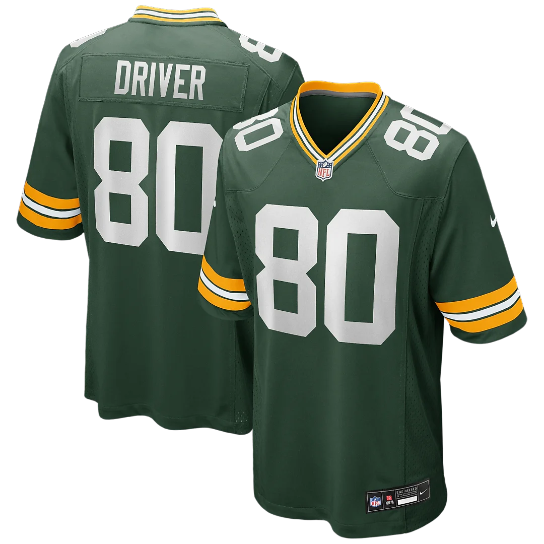 Zennovawear Donald Driver Green Bay Packers Game Retired Player Jersey - Green