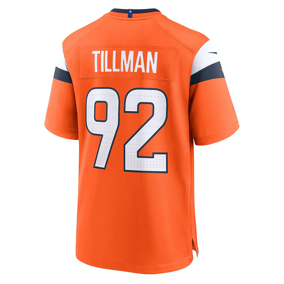 Zennovawear Dondrea Tillman Denver Broncos Team Game Jersey - Orange