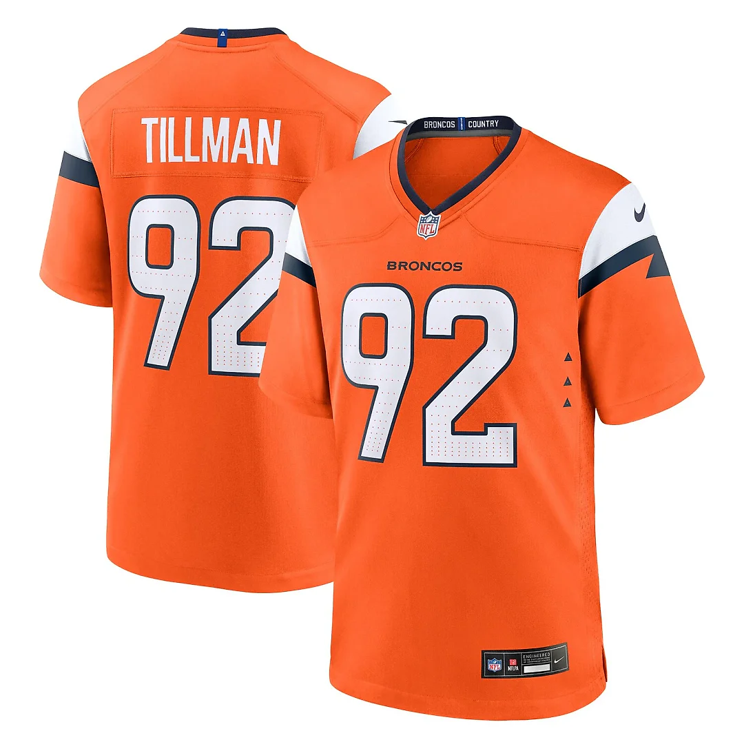 Zennovawear Dondrea Tillman Denver Broncos Team Game Jersey - Orange