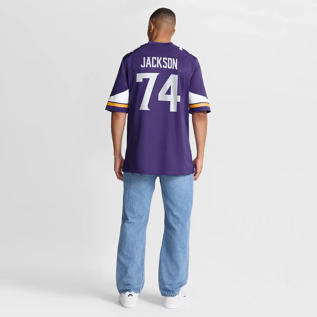Zennovawear Donovan Jackson Minnesota Vikings Game Player Jersey - Purple