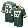 Zennovawear Donovan Jennings Green Bay Packers Team Game Jersey - Green