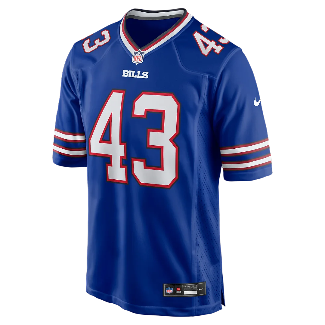Zennovawear Dorian Strong Buffalo Bills Team Game Jersey - Royal