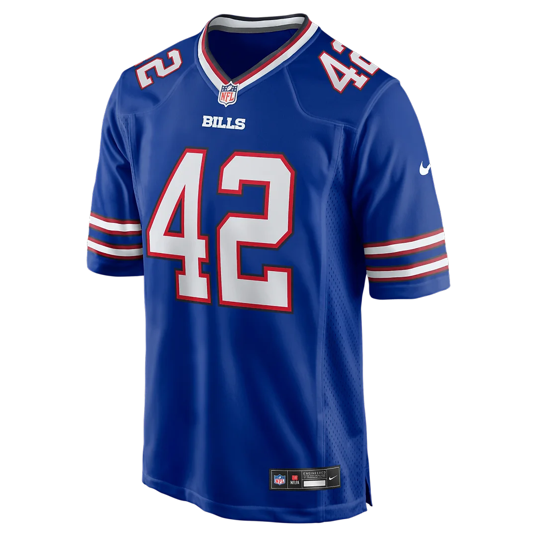 Zennovawear Dorian Williams Buffalo Bills Home Game Jersey - Royal
