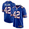 Zennovawear Dorian Williams Buffalo Bills Home Game Jersey - Royal